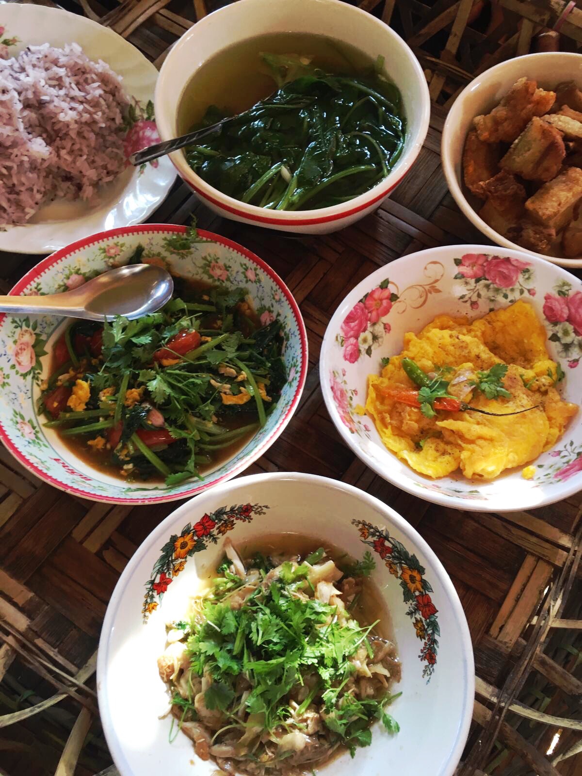 Repas Thaïlandais préparé par Dédé au Homestay "la maison"-Province de Chiang Rai- Thaïlande du nord