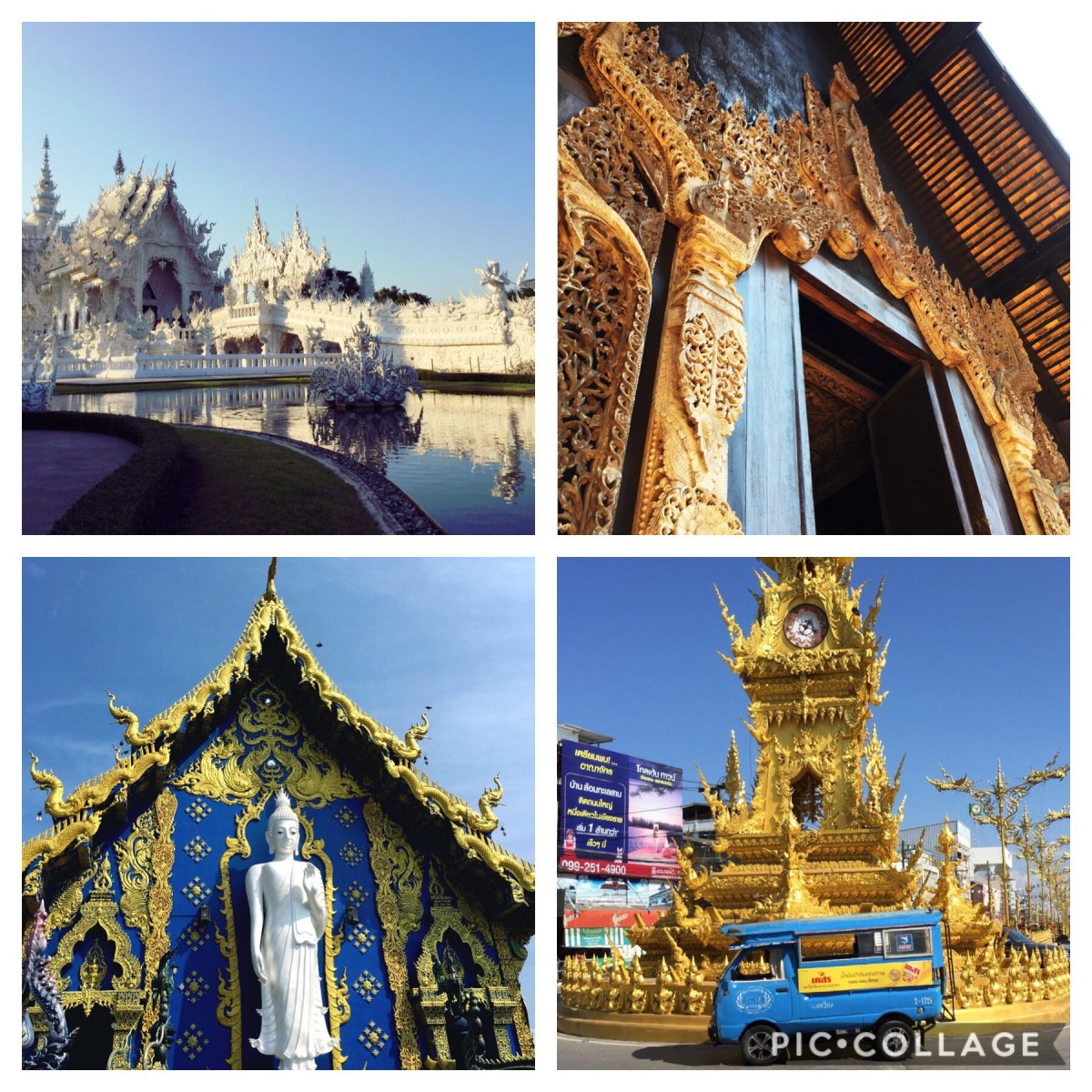 Les richesses culturelles de Chiang Rai- White temple-Black house-Blue temple-Clock tower