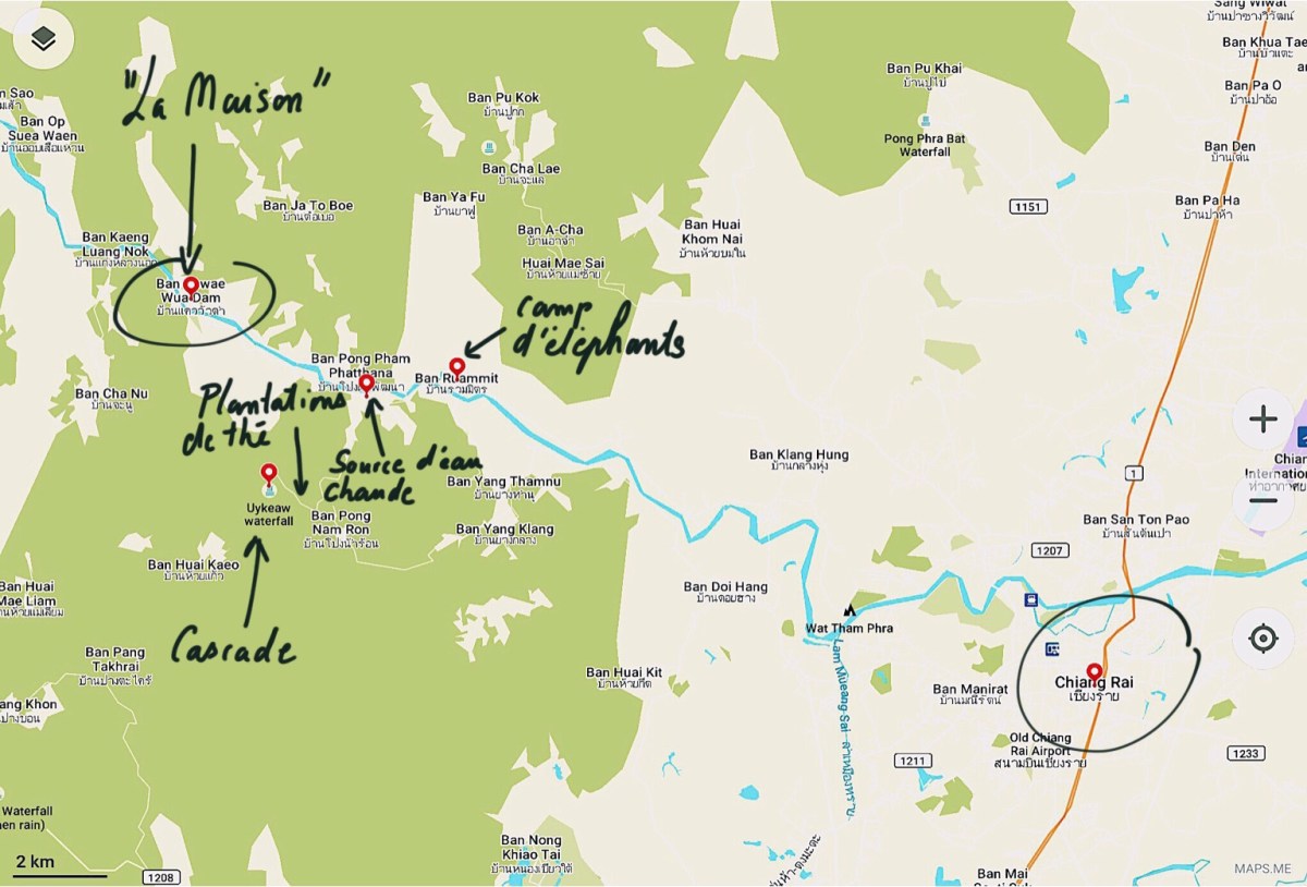 homestay "La maison"-village de Ban Kwae Wa Dam- Province de Chiang Rai-Nord de la Thaïlande